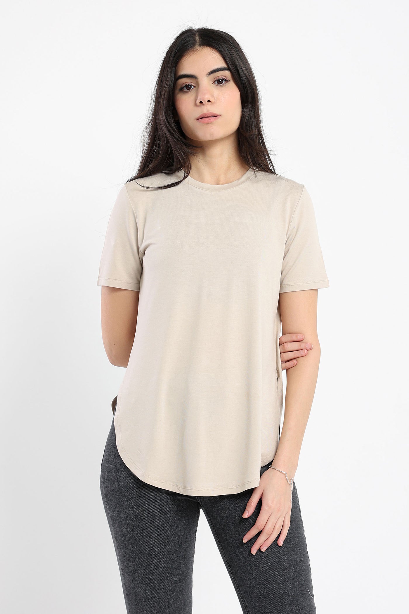 T-shirt - Round Hem - Short sleeves
