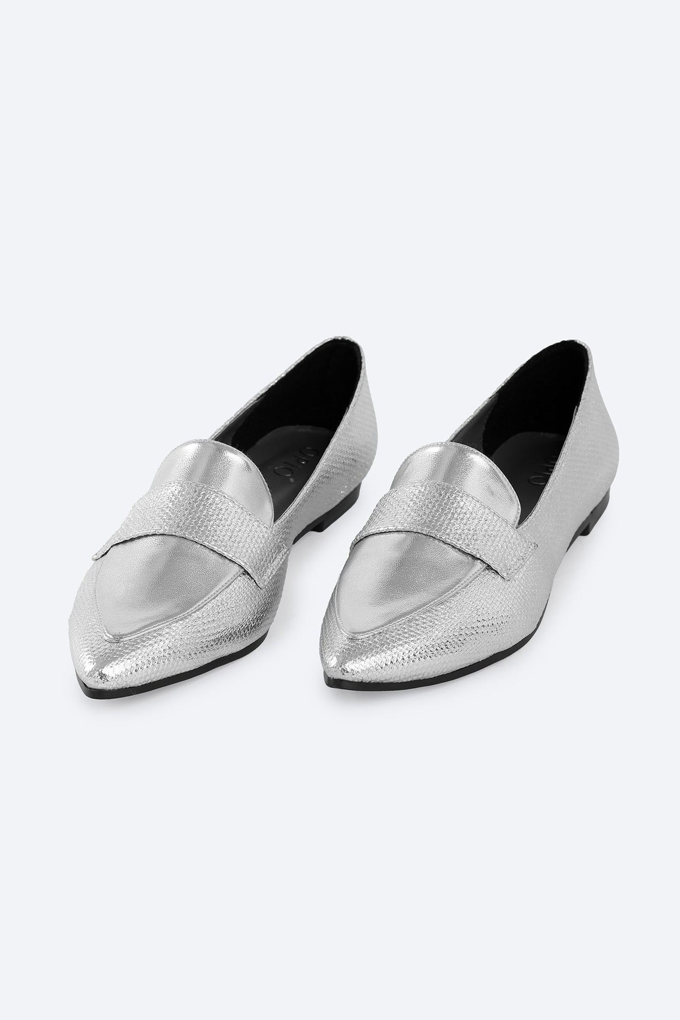 Luxe Look Loafers - Silver