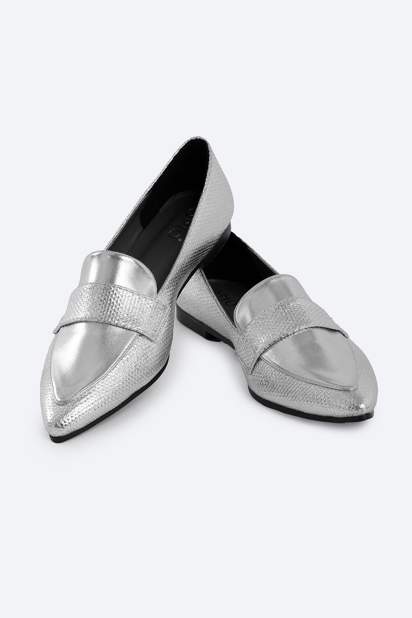 Luxe Look Loafers - Silver