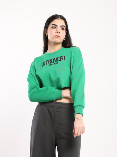 Sweatshirt - Cropped Design - Front Print