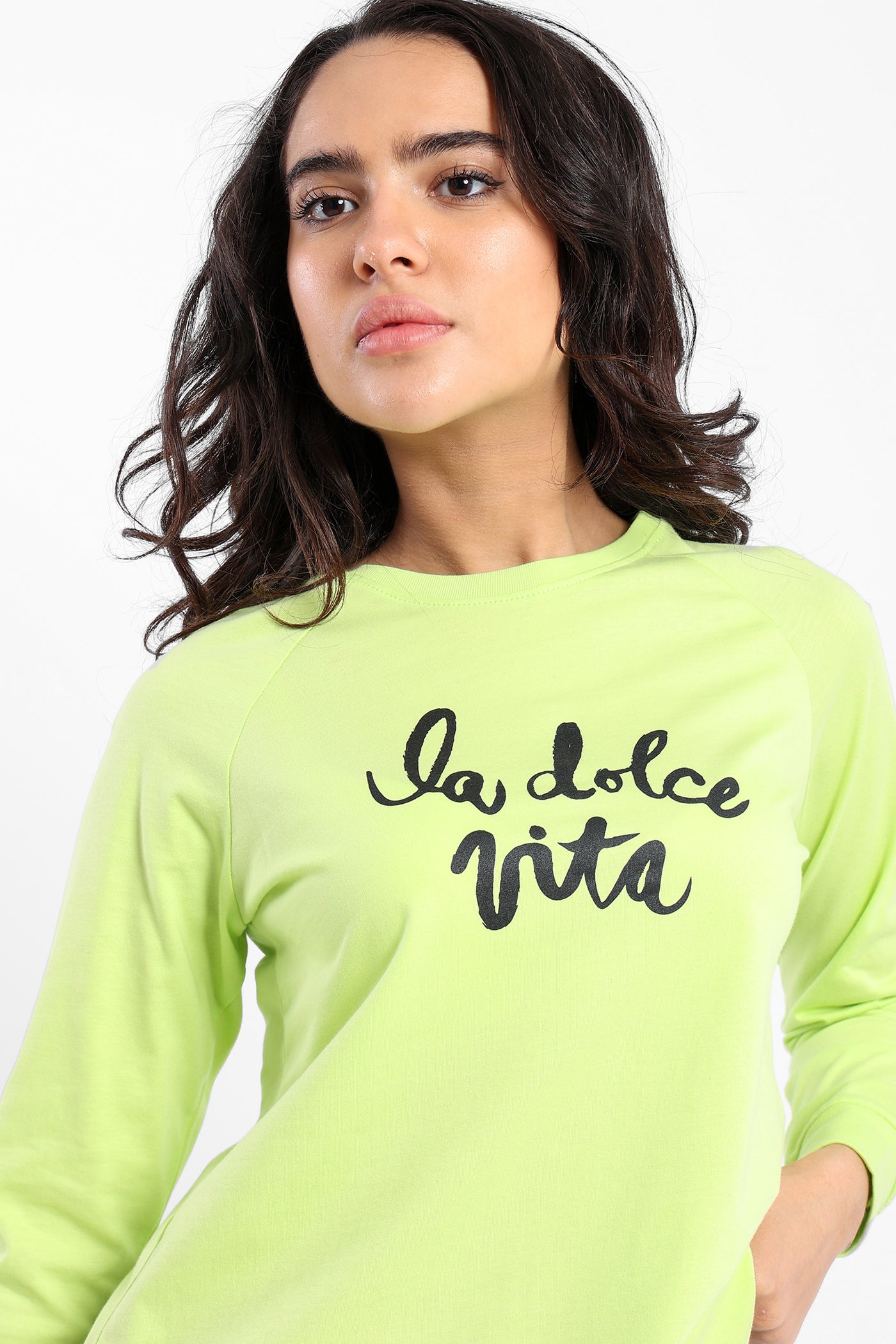 T-Shirt -  "la Dolce Vita"  Print - Long Sleeves