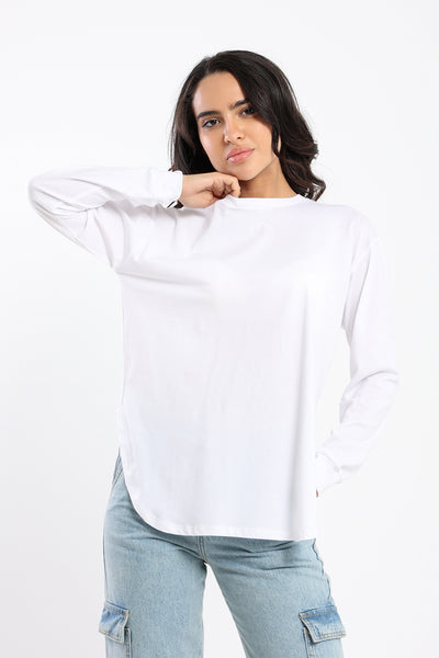 T-Shirt - Long Sleeves - Round Hem