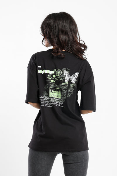 T-Shirt - "Scrapbook" Print - Short Sleeves