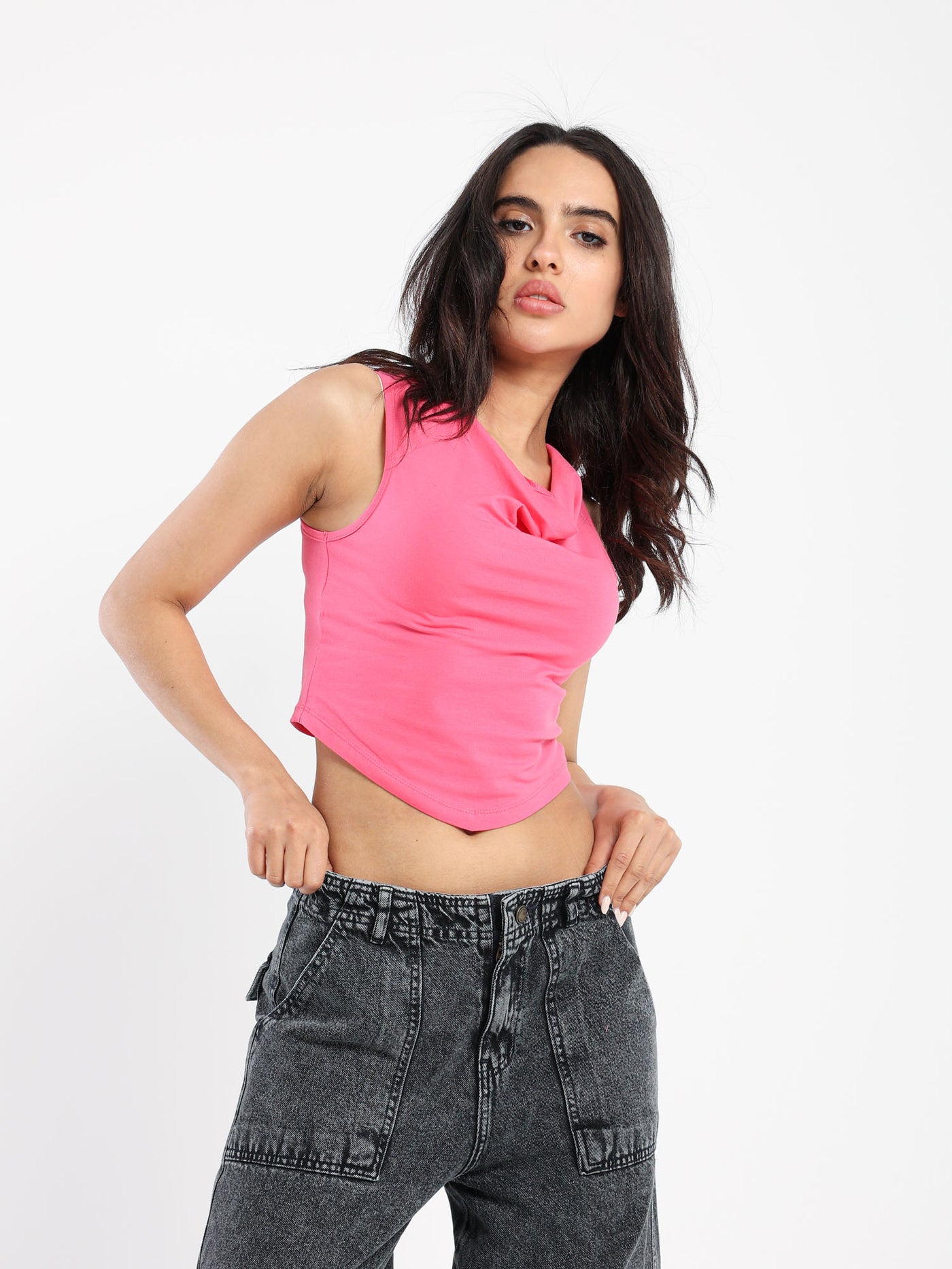 Top - Sleeveless - Cropped