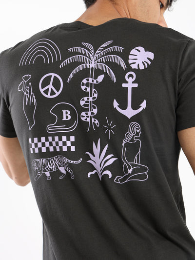 T-Shirt - Summer Shapes Print