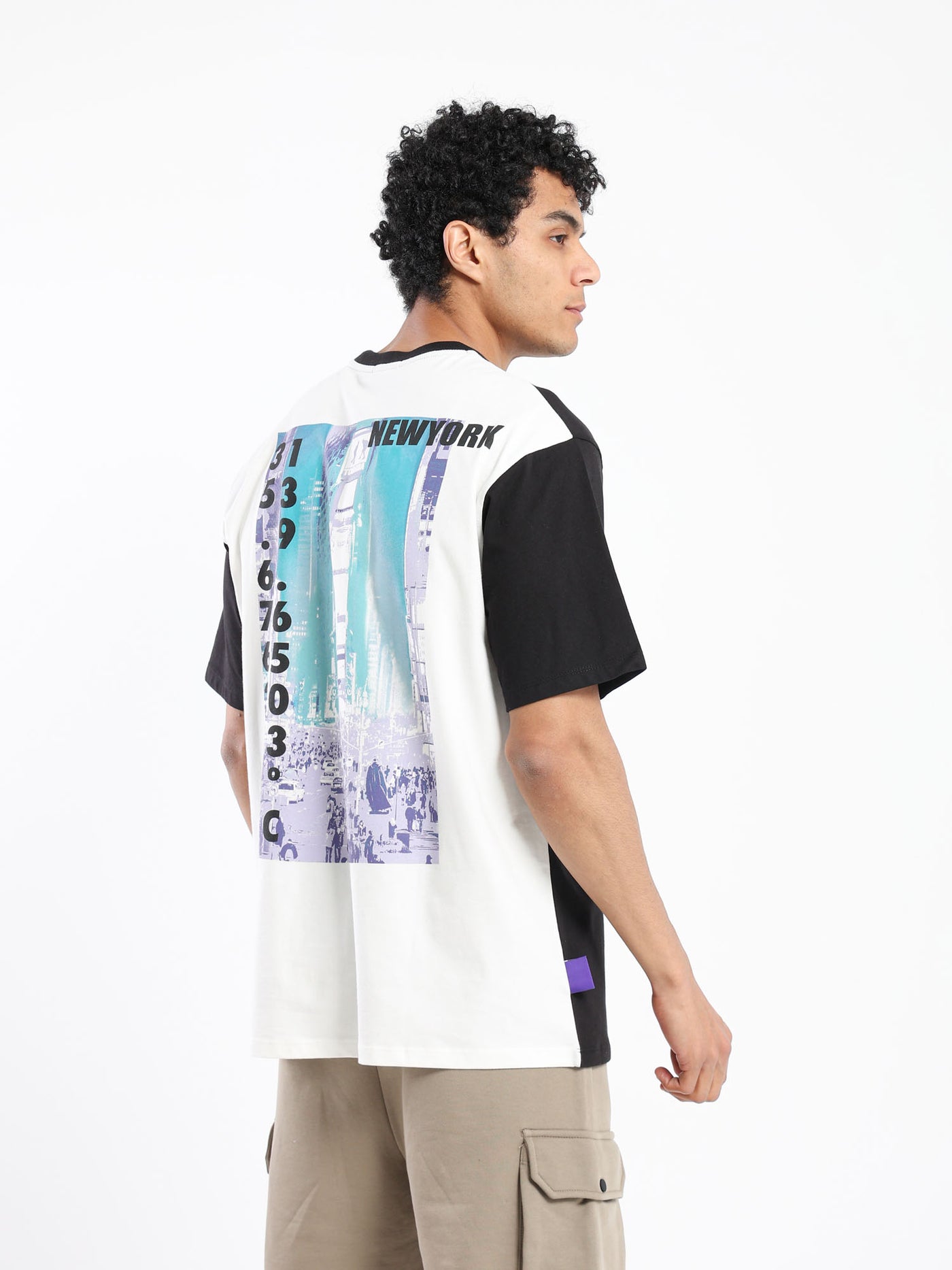 T-Shirt - Bi-Tone - "Tokyo Digital" Print