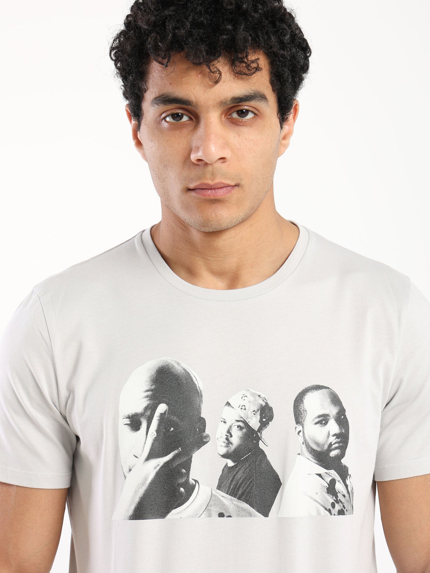 T-Shirt - Portrait Print - Round Neck