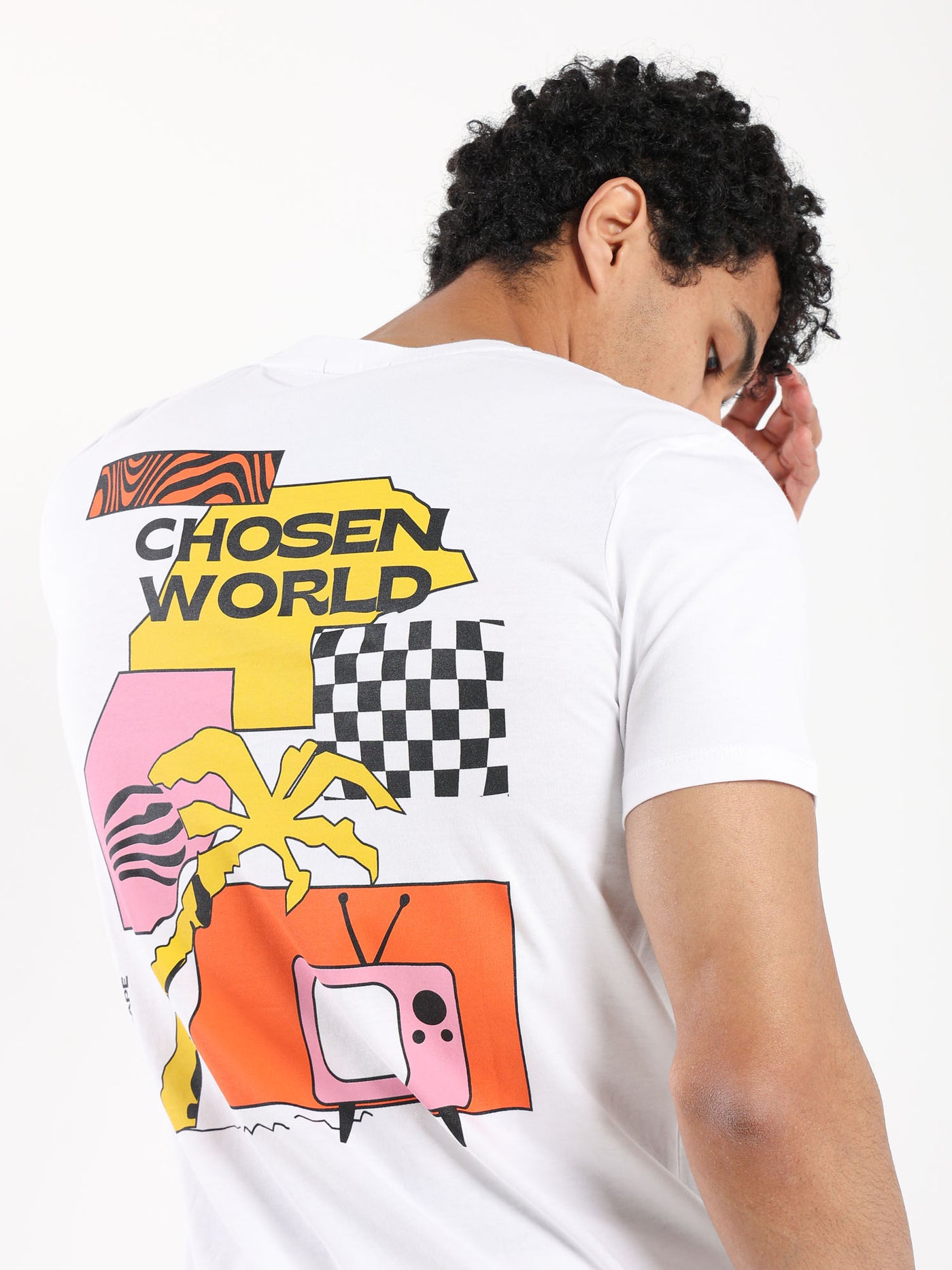 T-Shirt - "Chosen World" Back Print - Round Neck