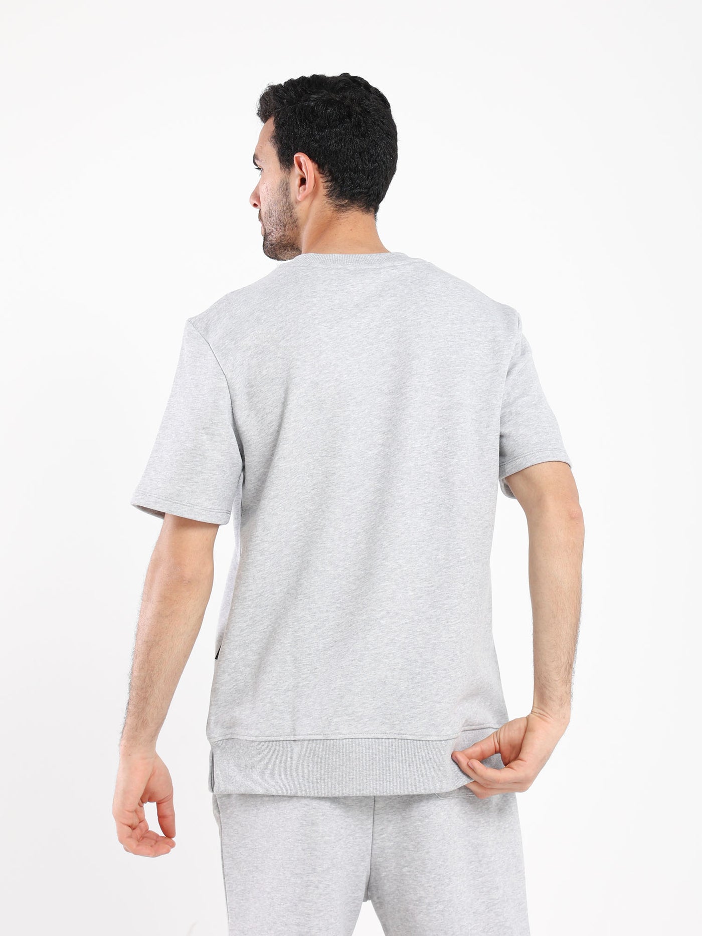 Sweatshirt - Short Sleeves - Text Print