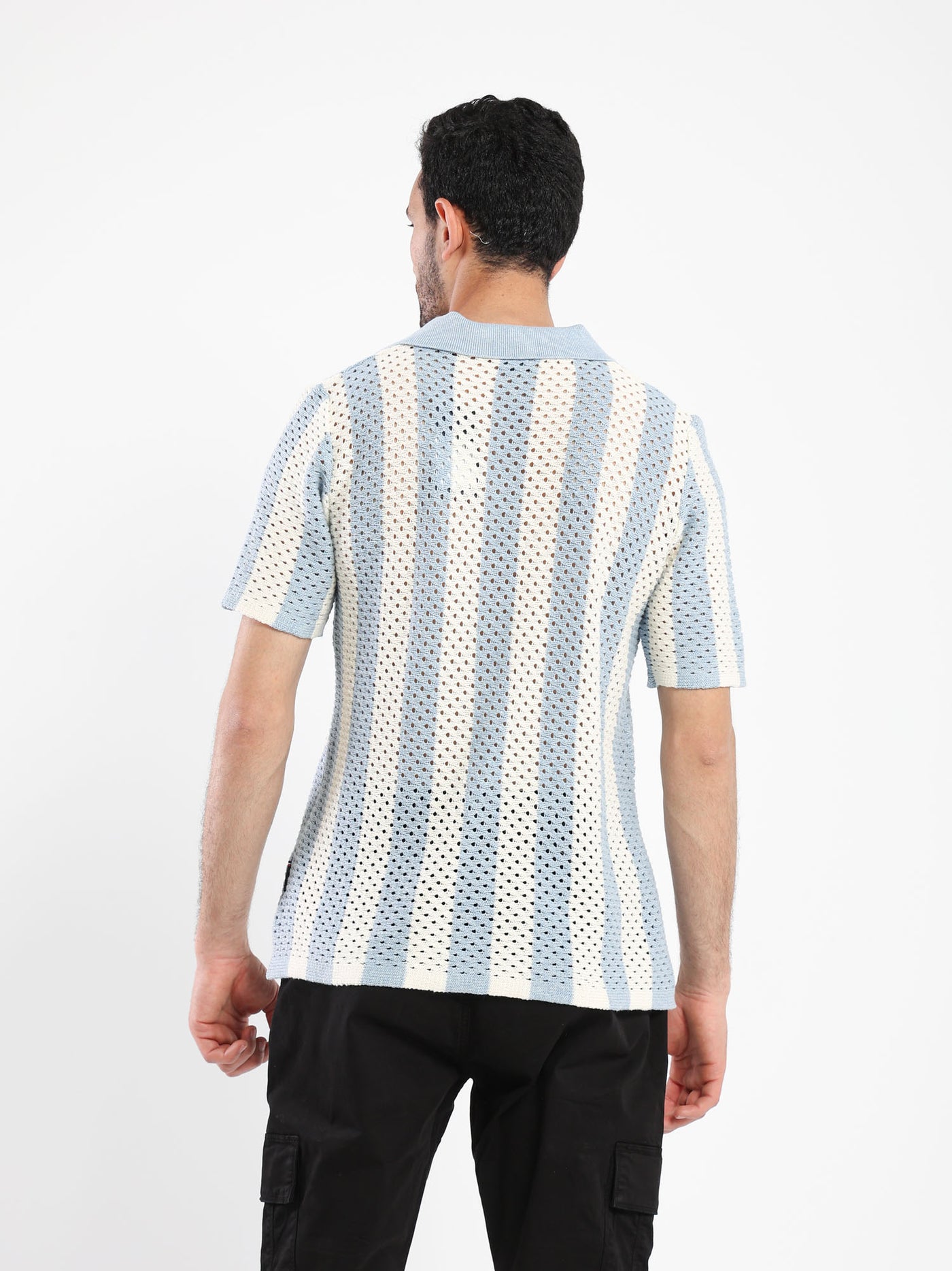 Polo Shirt - Striped - Perforated