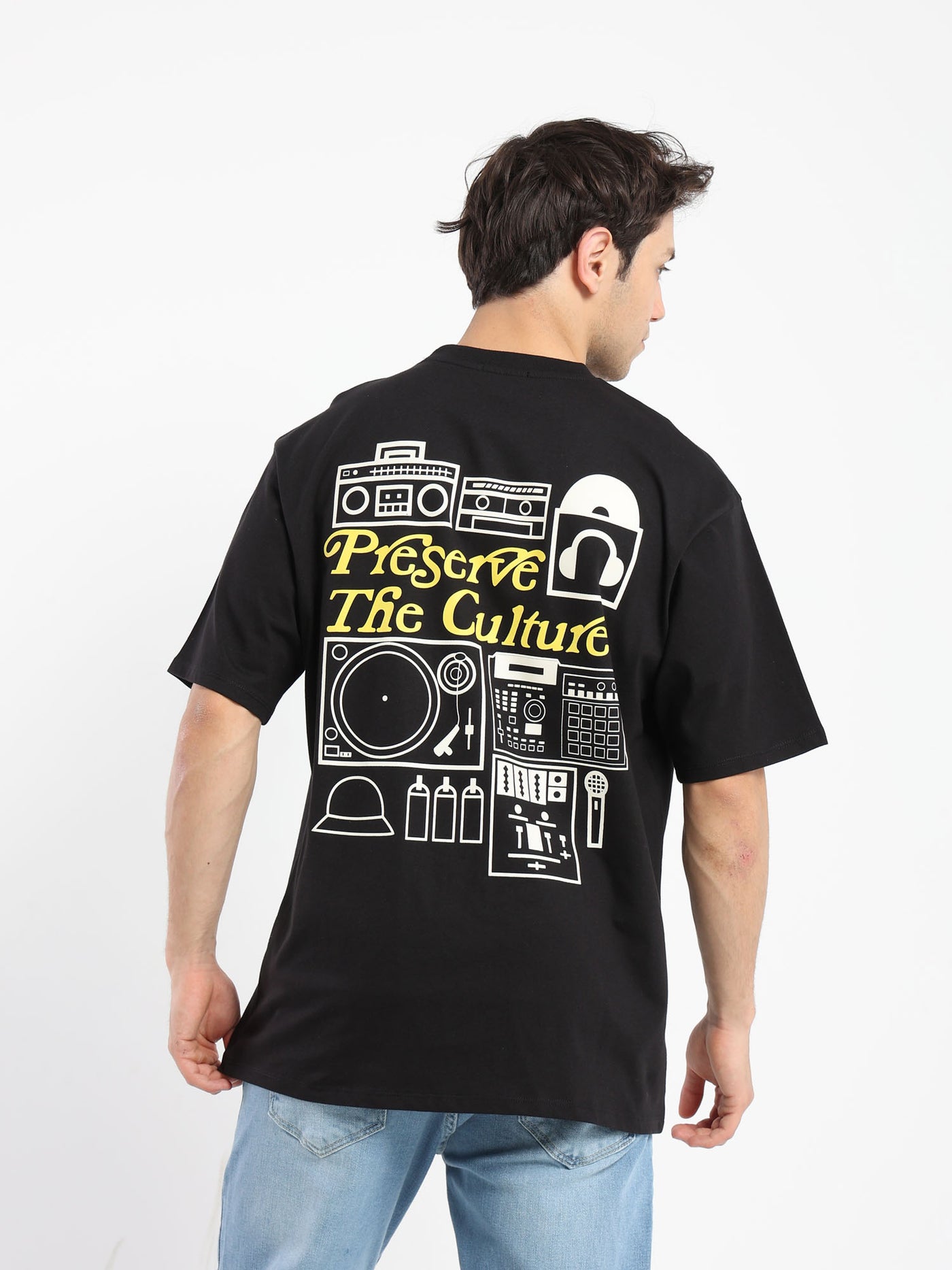 T-Shirt - "Preserve The Culture" Back Print - Oversized