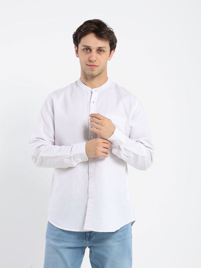 Grandad Shirt - Long Sleeves - Solid
