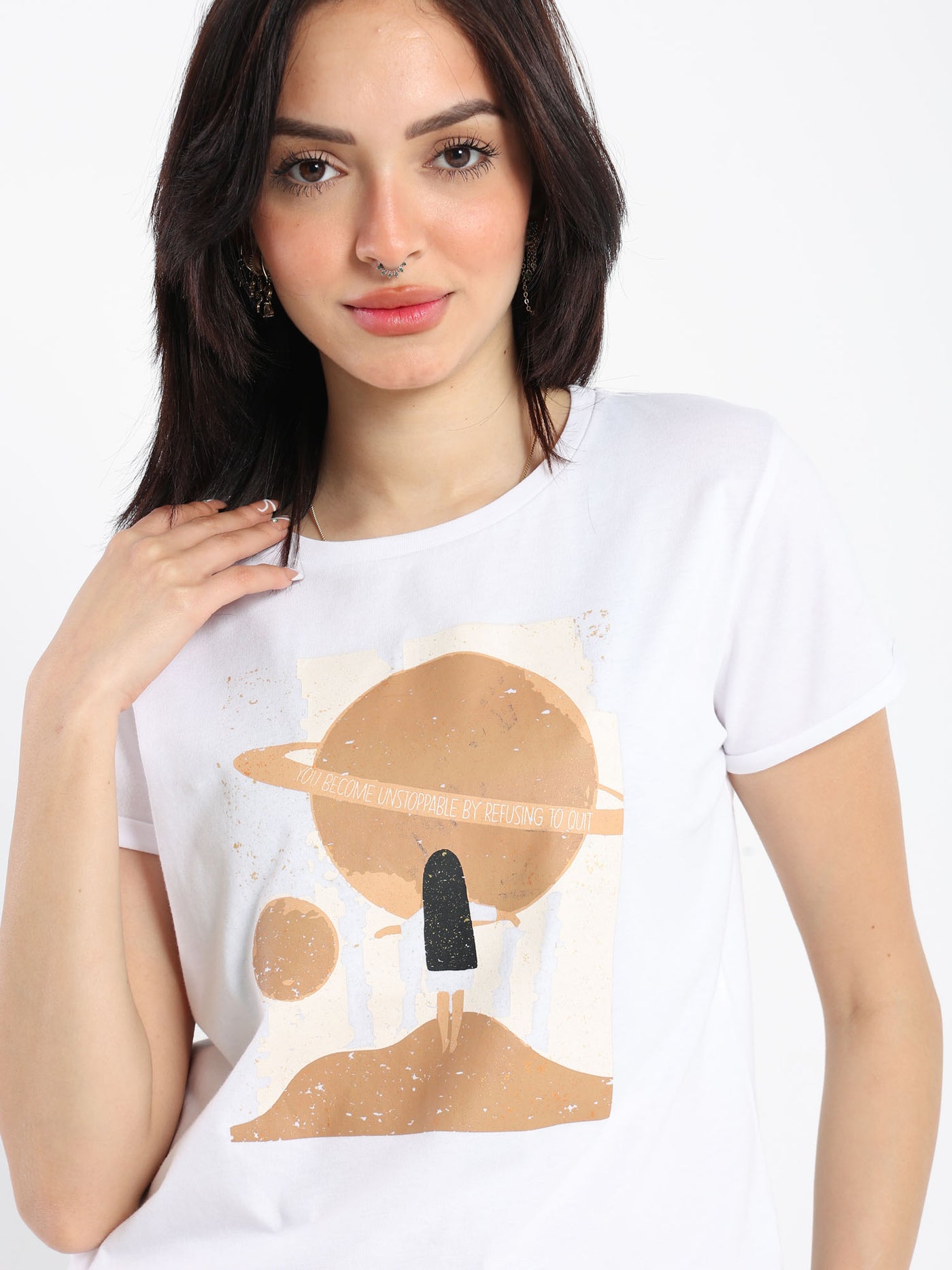 T-Shirt - Saturn Print