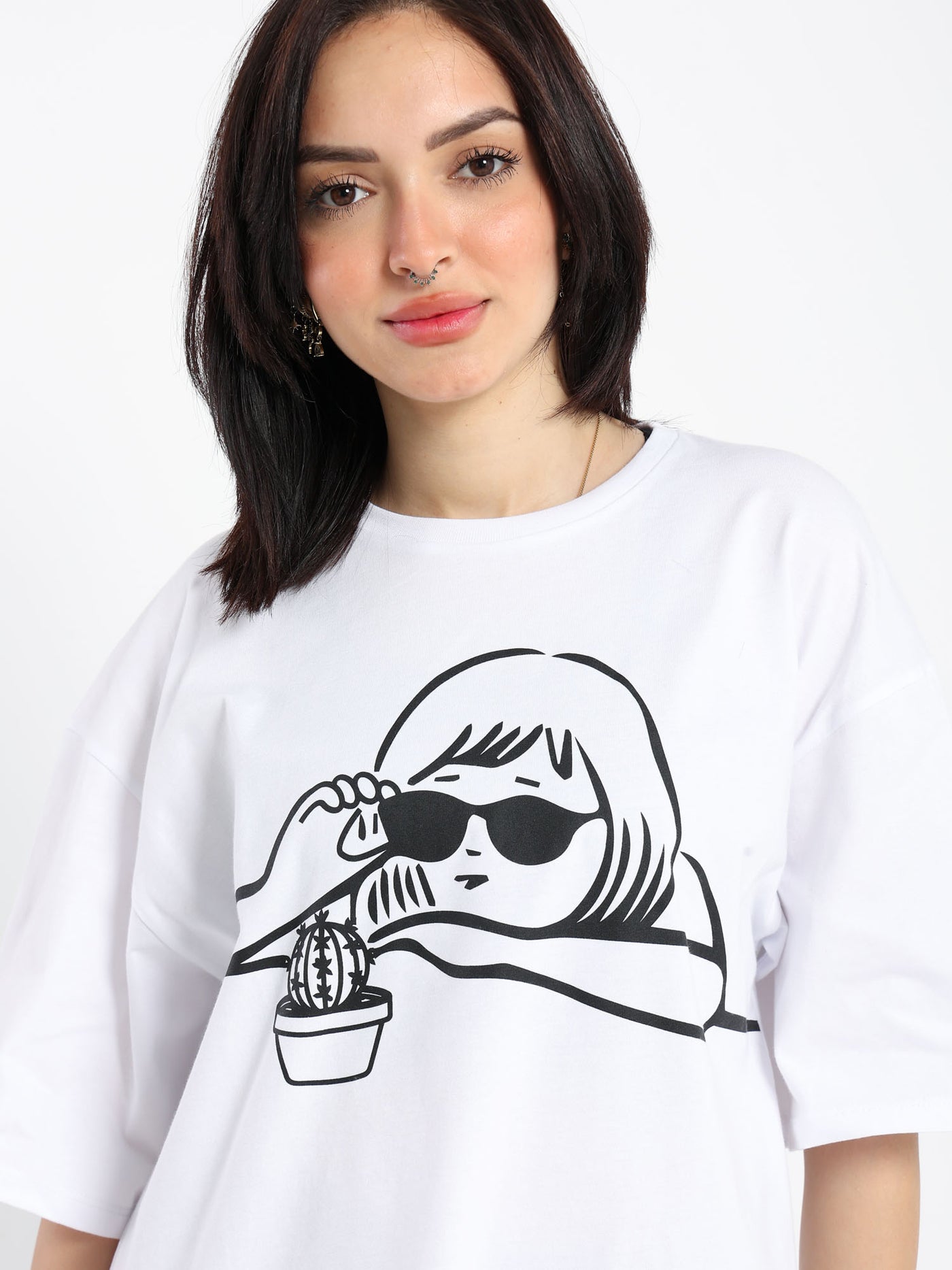 T-Shirt - Girl Print - Oversized