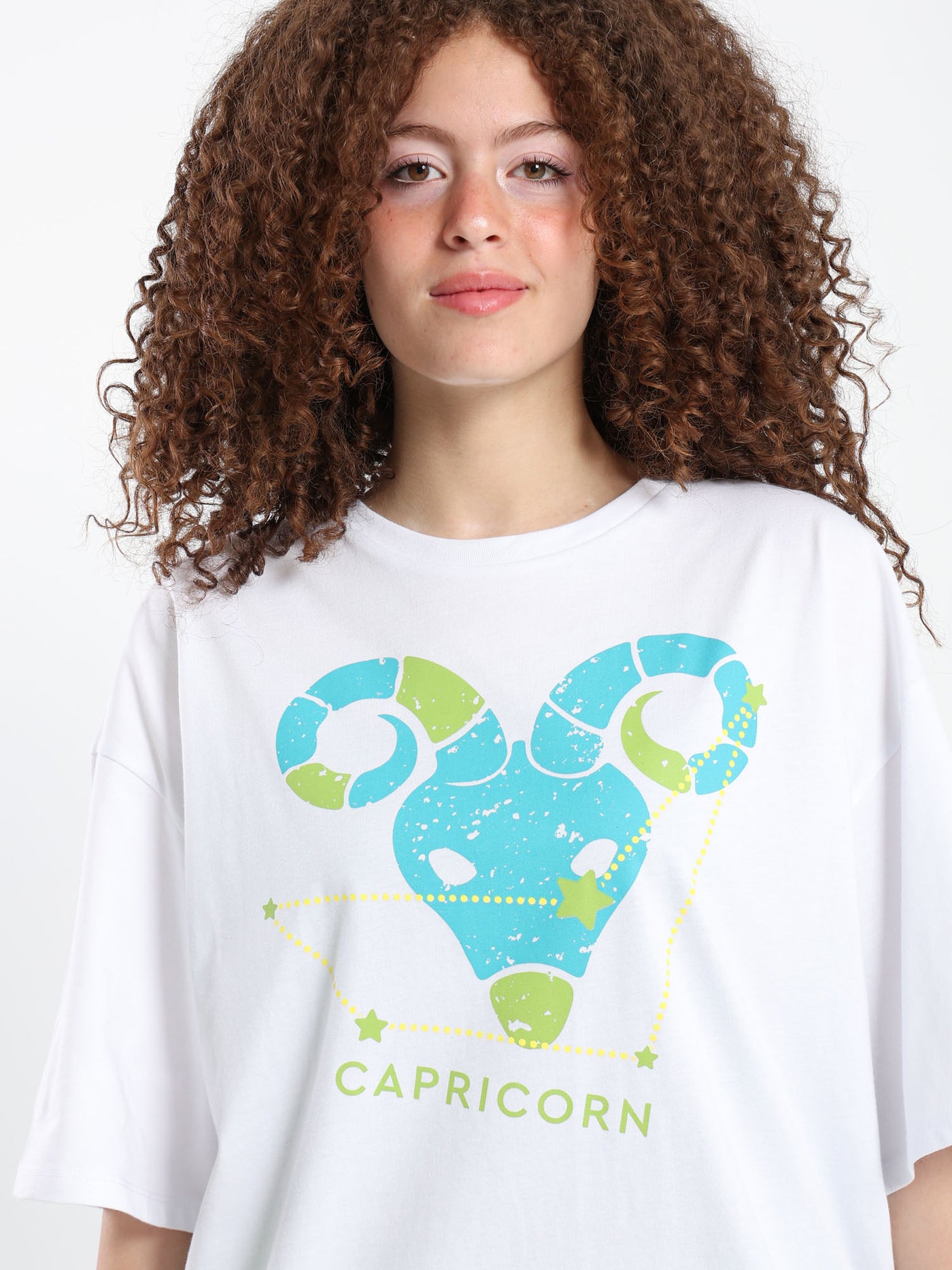 T-Shirt - "Capricorn" Print - Short Sleeves