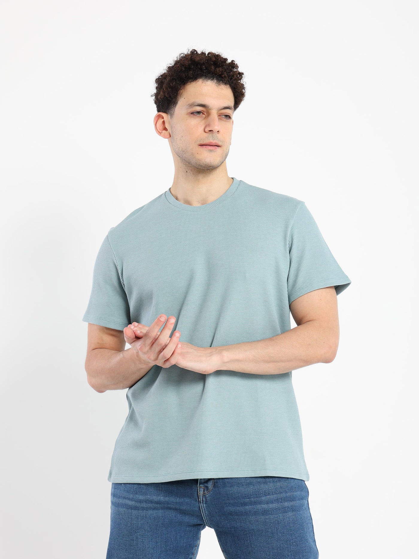 T-Shirt Waffle Relaxed R-neck