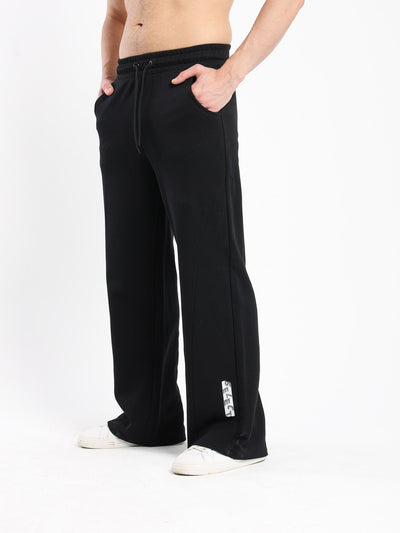 Pants Loose Panalled Pants With Front Rubber Print