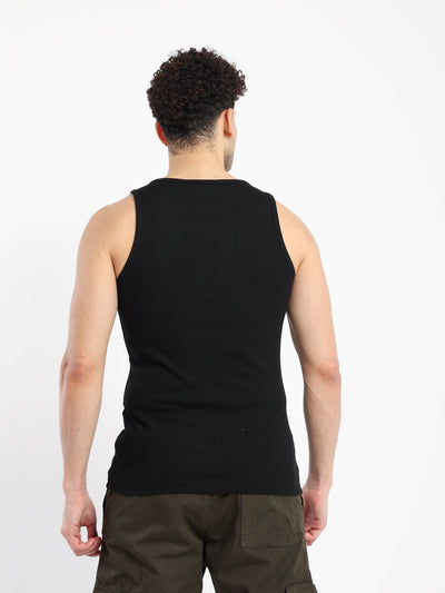 T-Shirt Basic Fitted Rib Tank Top
