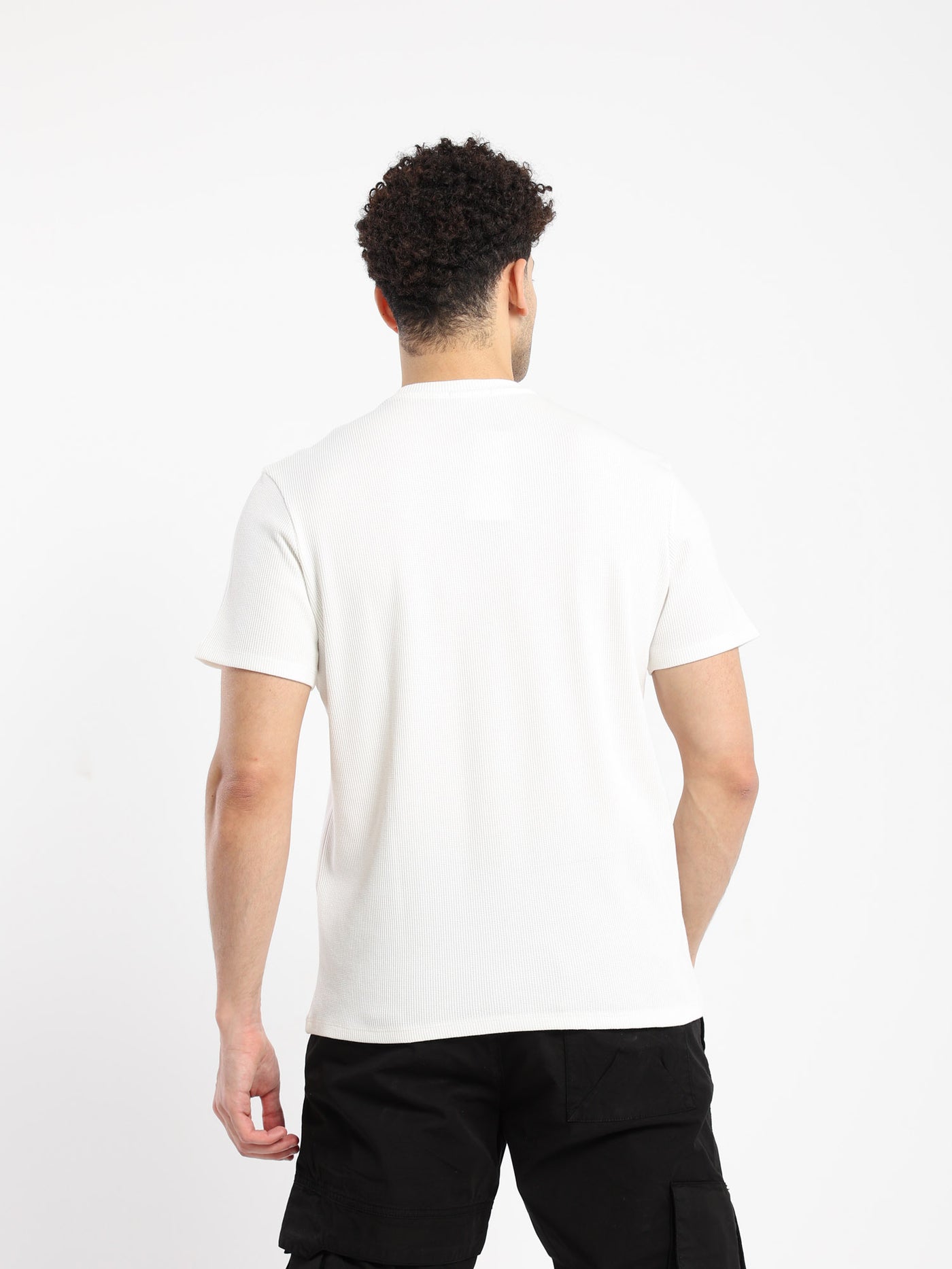 T-Shirt Waffle Relaxed R-neck