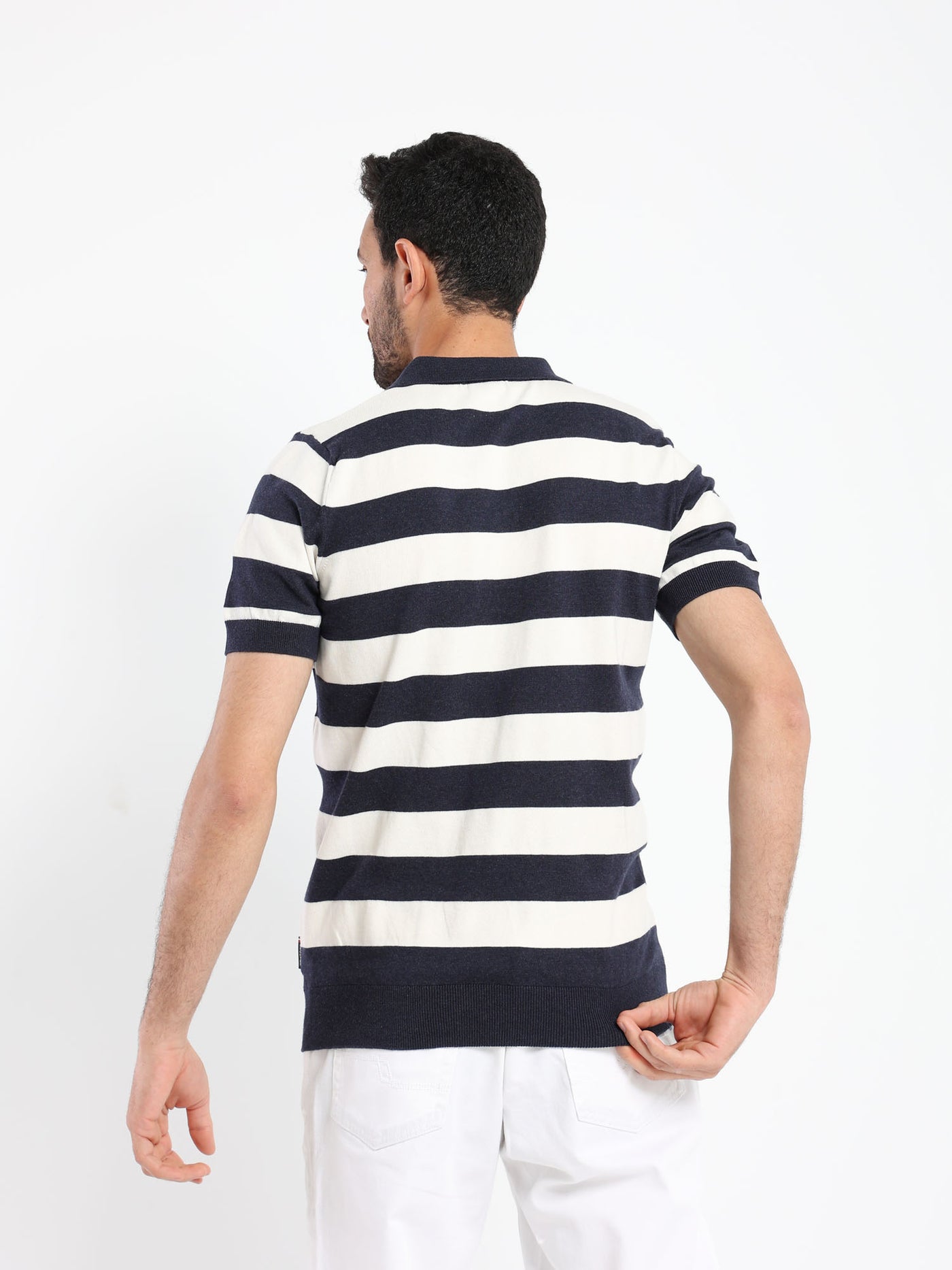 Polo Shirt - Knitted - Striped