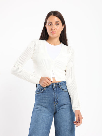 Cardigan - Front Buttoned - Tricot