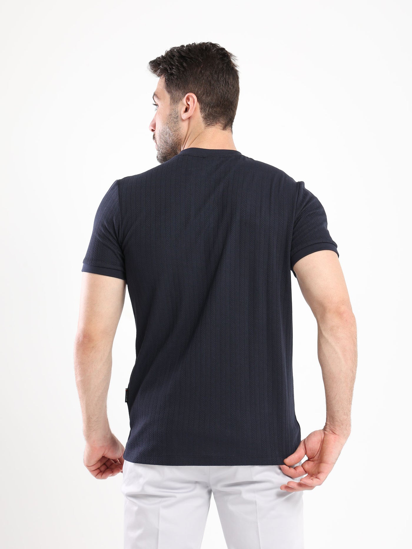 T-Shirt - Herringbone Pattern
