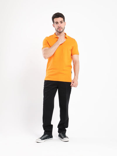 Polo Shirt - Structure With Open Placket