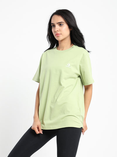 CLASSIC FIT LEFT CHEST STAR CHEV EMB SS TEE