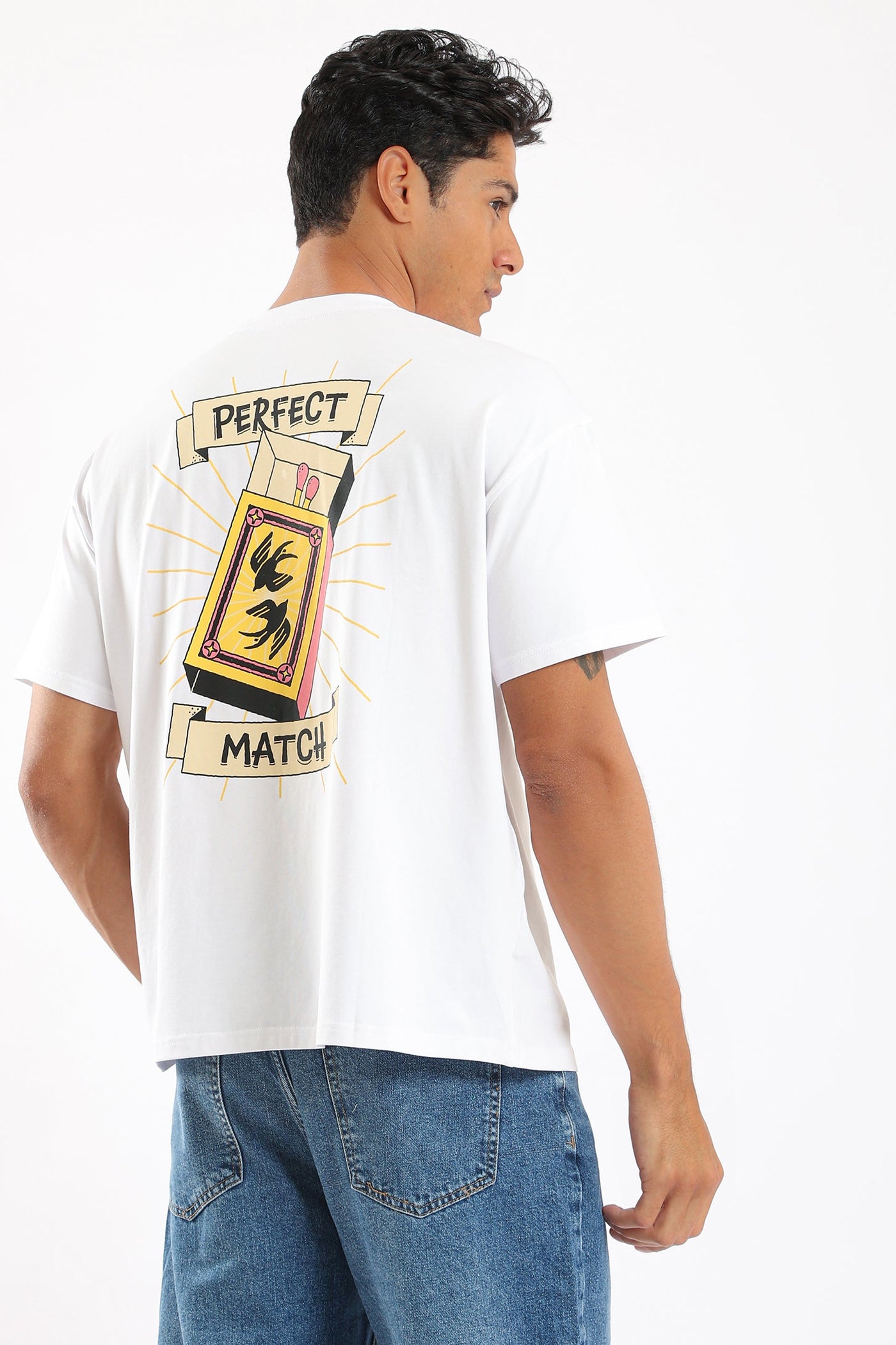 Unisex T-Shirt - Oversized - "Perfect Match" Back Print