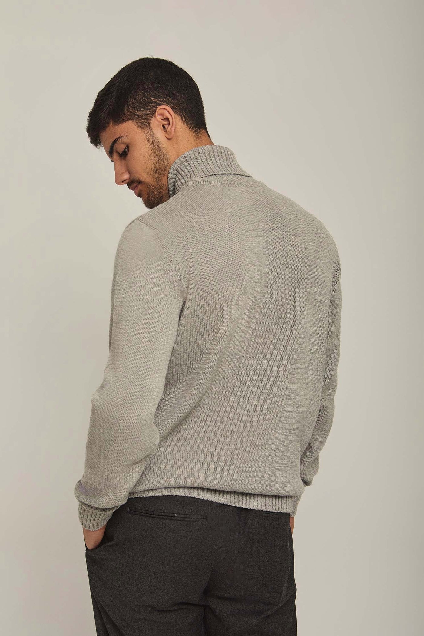 Pullover - Knitted - Turtle Neck