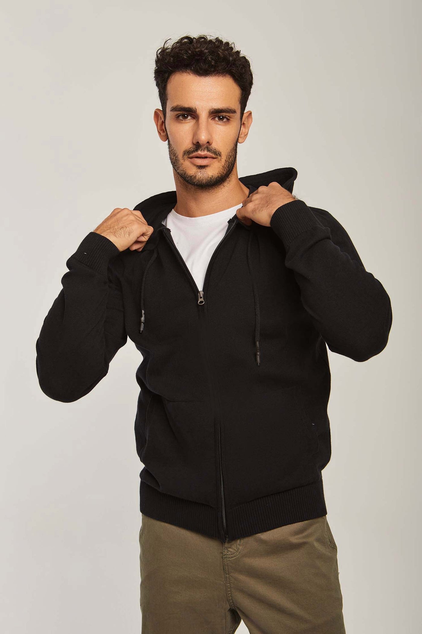 Sweatshirt - Hooded - Zipper Closure