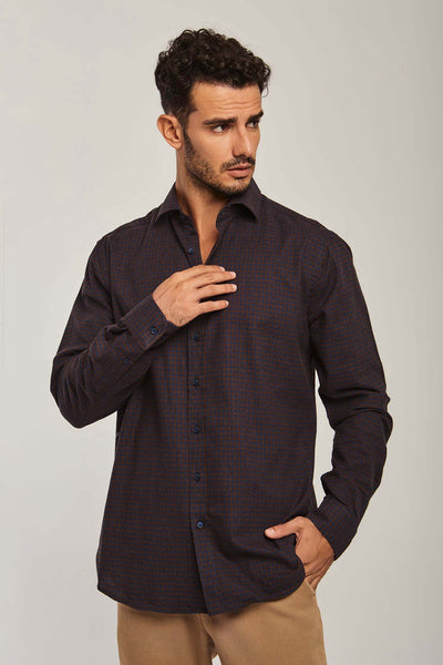 Shirt - Textured- Long Sleeves