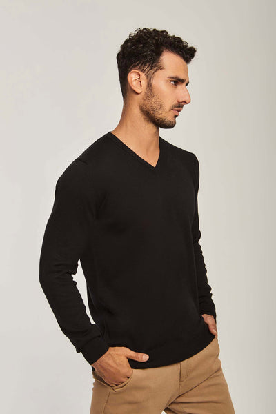 Pullover -  Long Sleeves - V-Neck