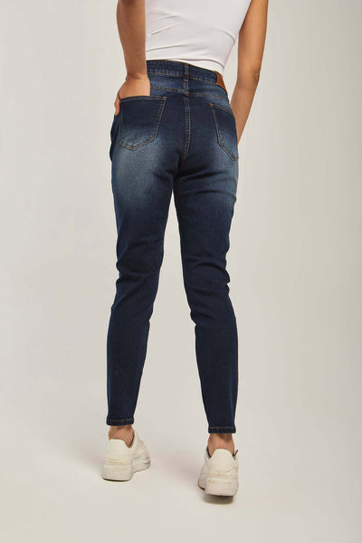 Jeans - Slim Fit - Suede Patch