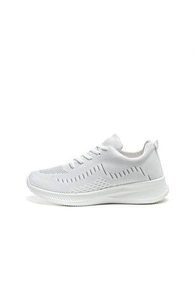 UrbanVibe Sneakers - Sportive - Lace-Up Closure - White