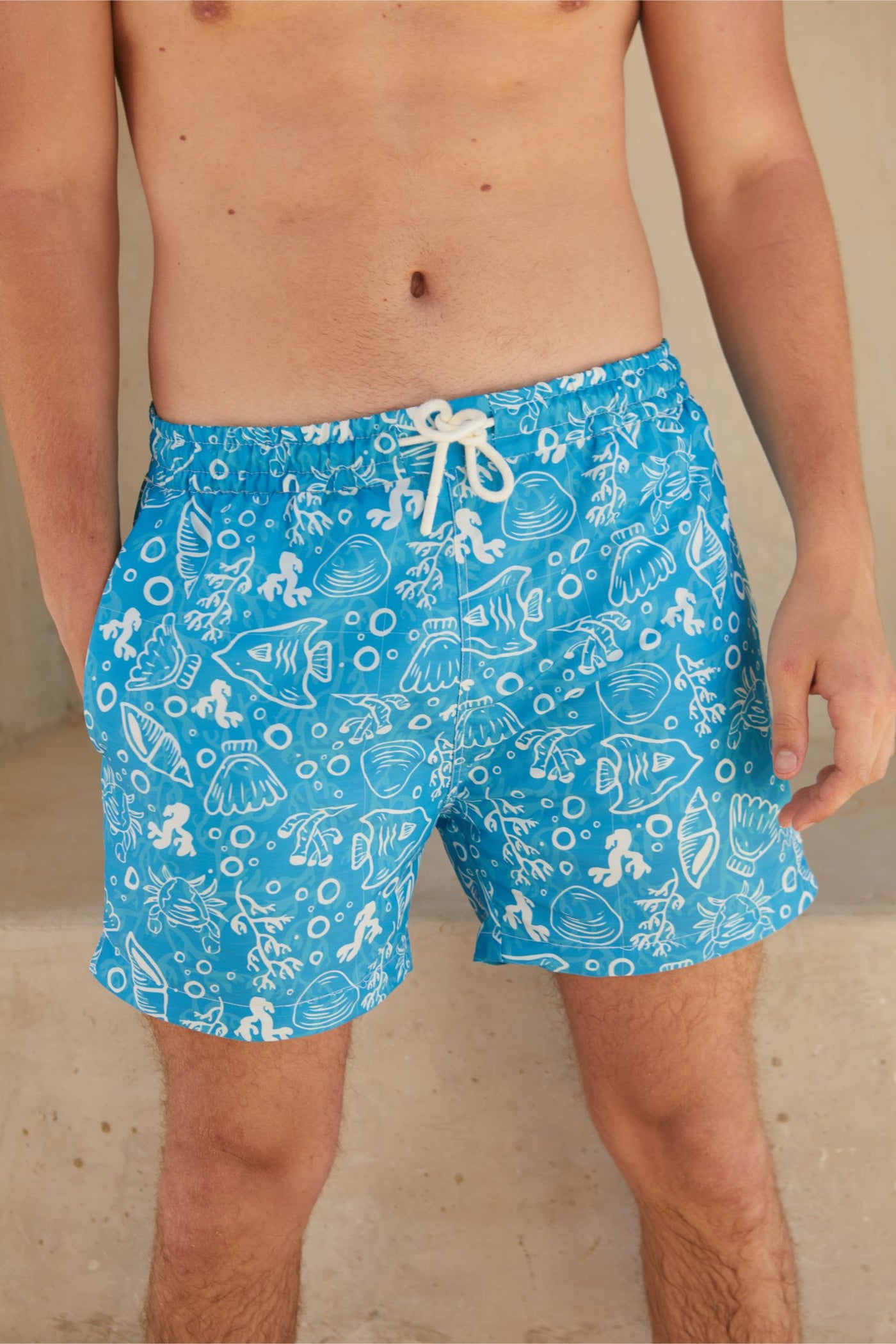 Swim Shorts - Sea Breeze Design