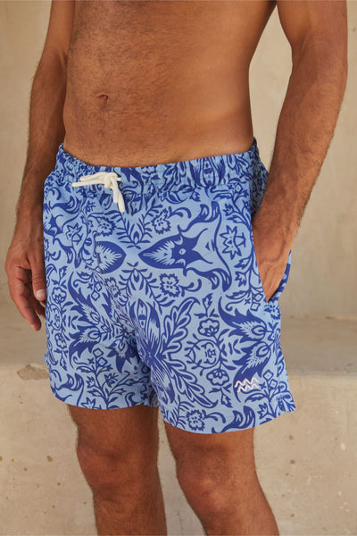 Swim Shorts - Hawaiian Print