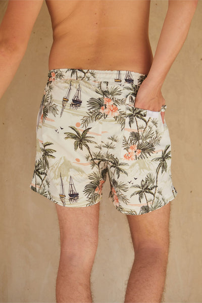 Swim Shorts - Tropical Paradise Print