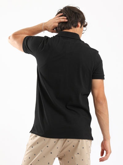 Polo Shirt - Buttoned Neck - Half Sleeve