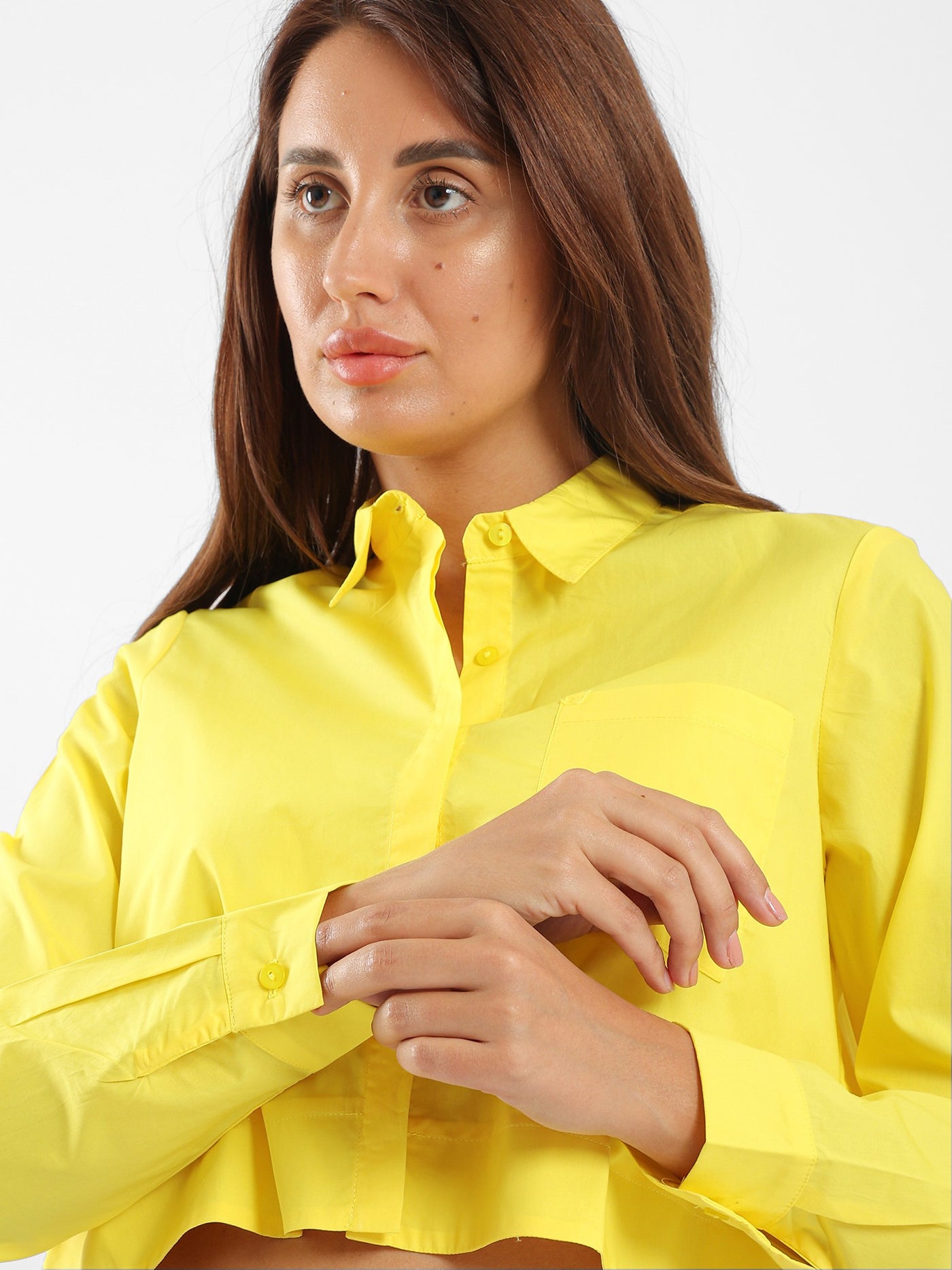 Shirt - High-Low - With Front Pocket