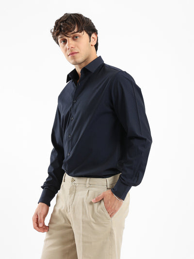 Shirt - Self Patterned - Long Sleeves