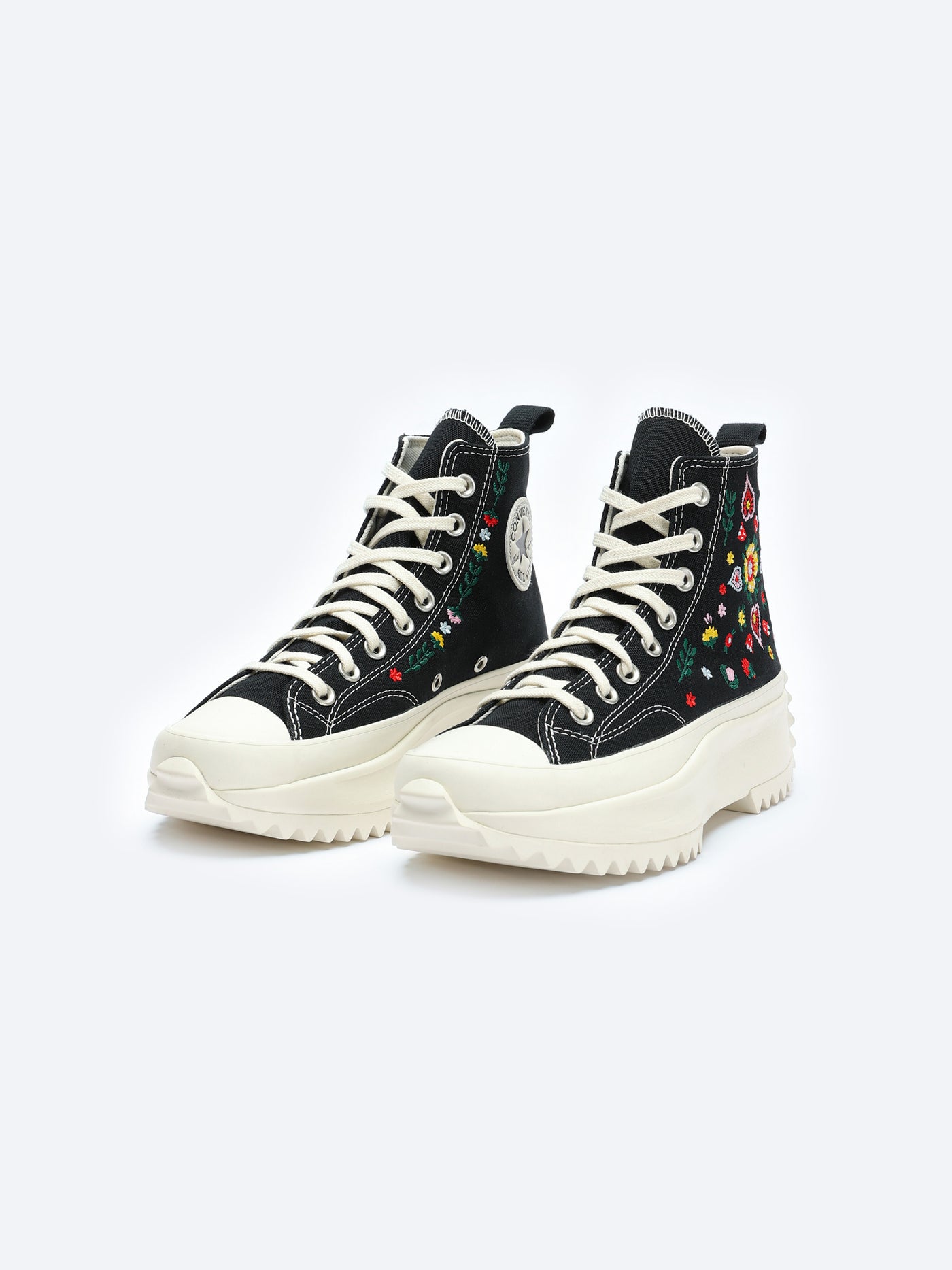 Sneakers - Run Star Hike Hi - Floral Embroidery