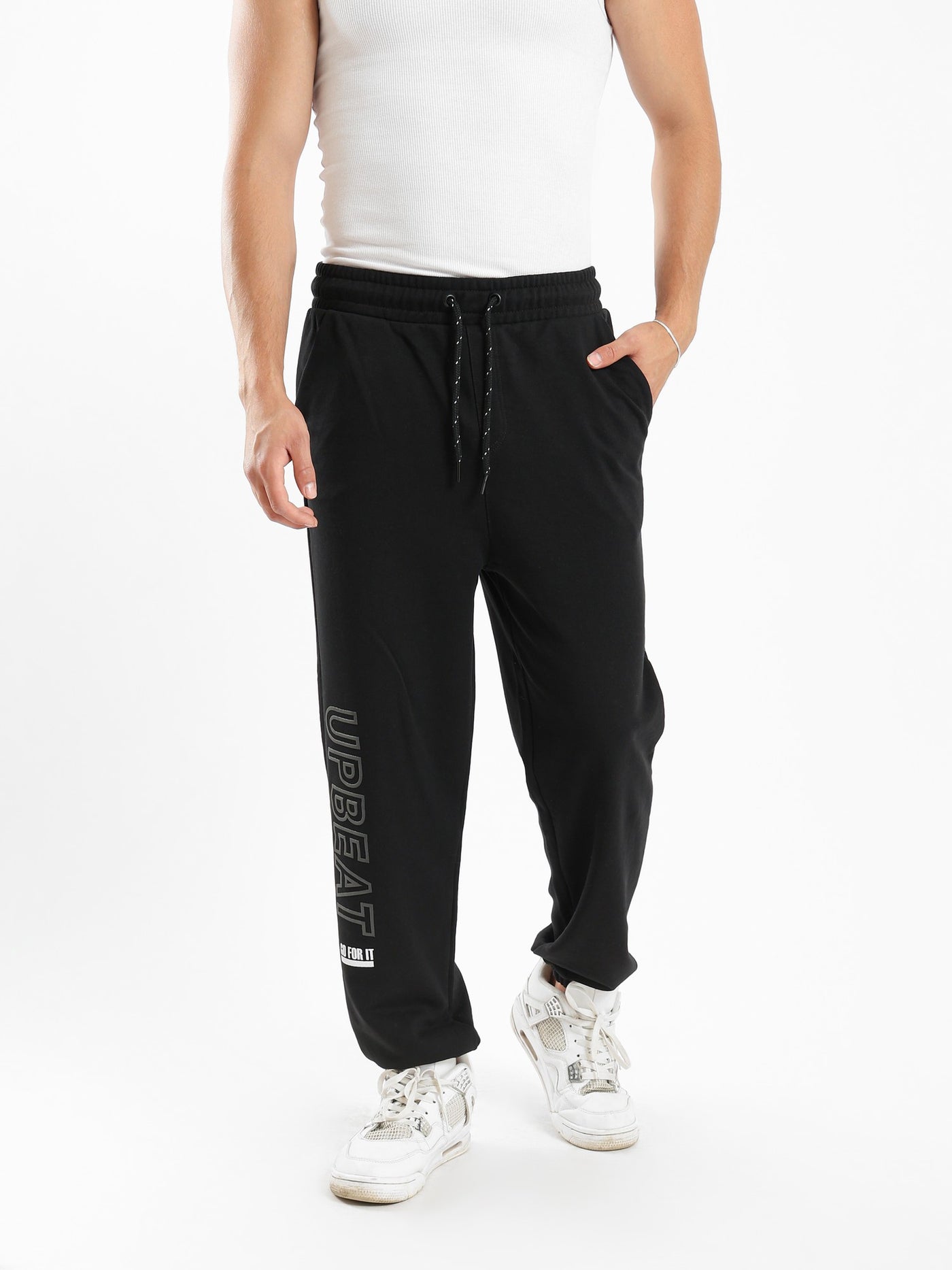 Sweatpants - Side Printed - Drawstring