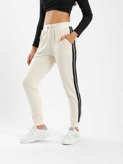 Sweatpants - Slim Fit - Side Strips