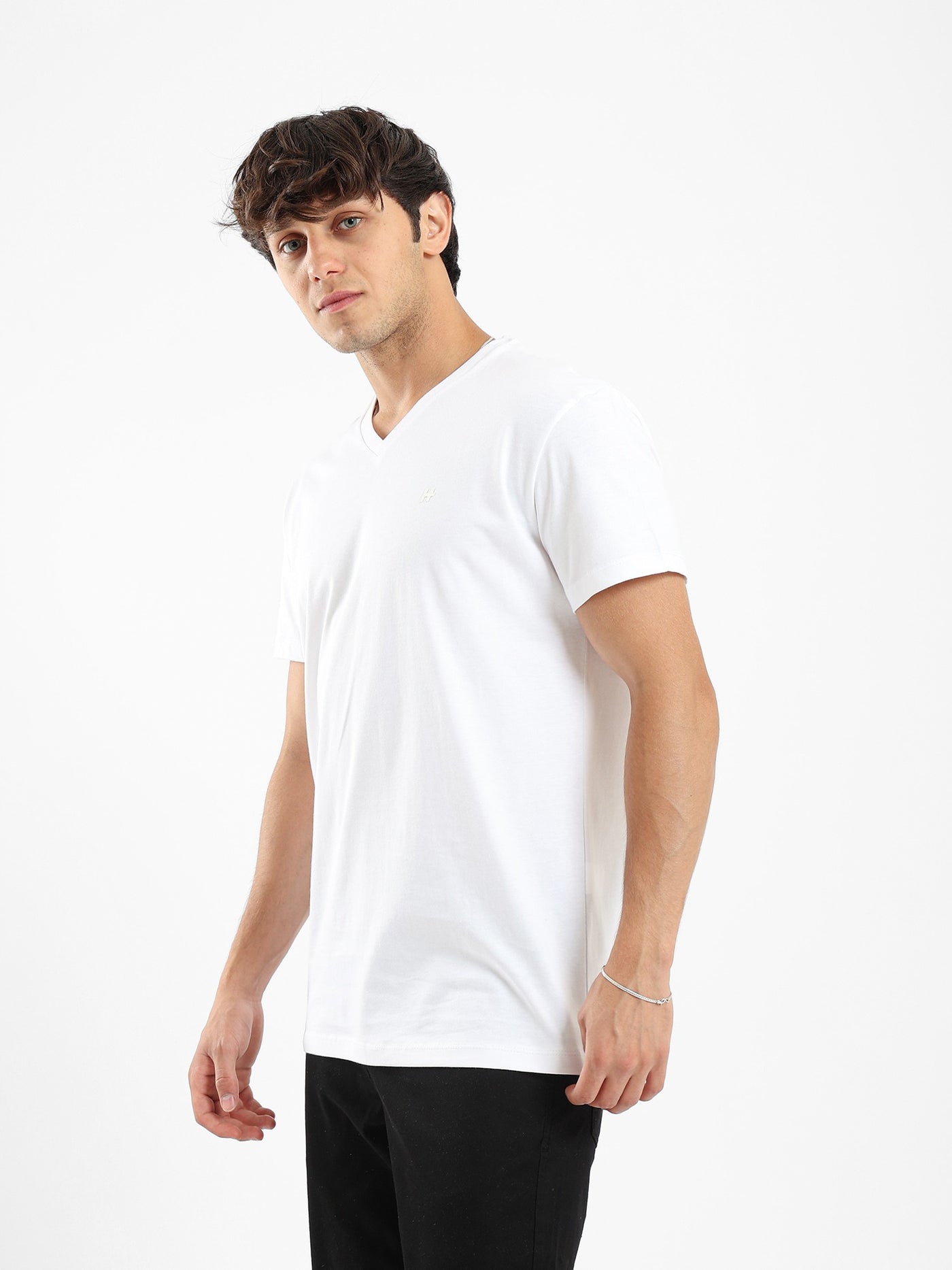 T-Shirt - Half Sleeves - V-Neck