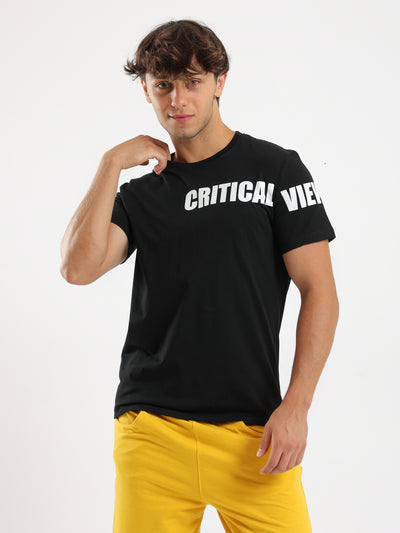 T-Shirt - Half sleeves - "Critical View" Print
