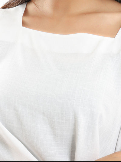 Top - Square Neck - Puff Sleeves