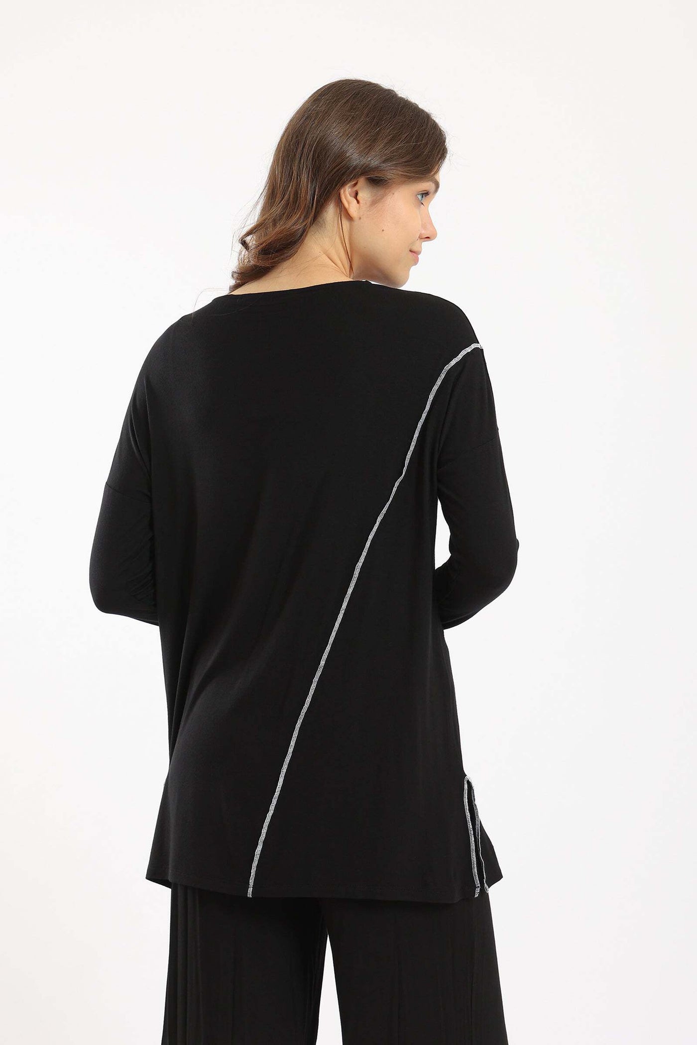 Top - Stitched Line - Long Sleeves