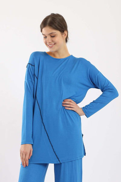 Top - Stitched Line - Long Sleeves