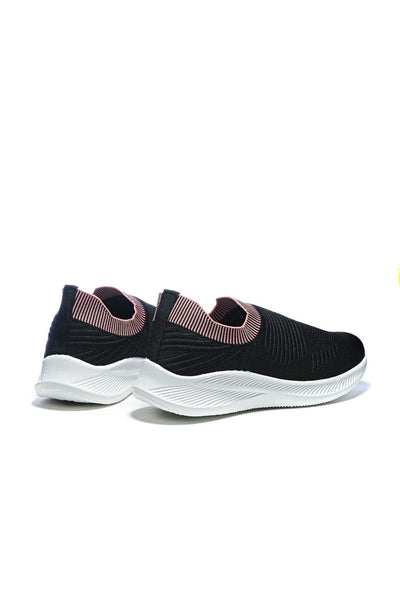 Sock Sneakers - Canvas Material - Slip-On - Black